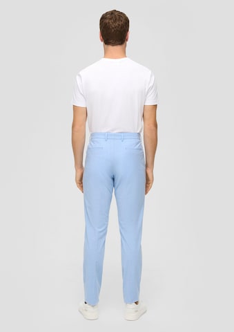 s.Oliver BLACK LABEL Slim fit Trousers 'Pure' in Blue: back