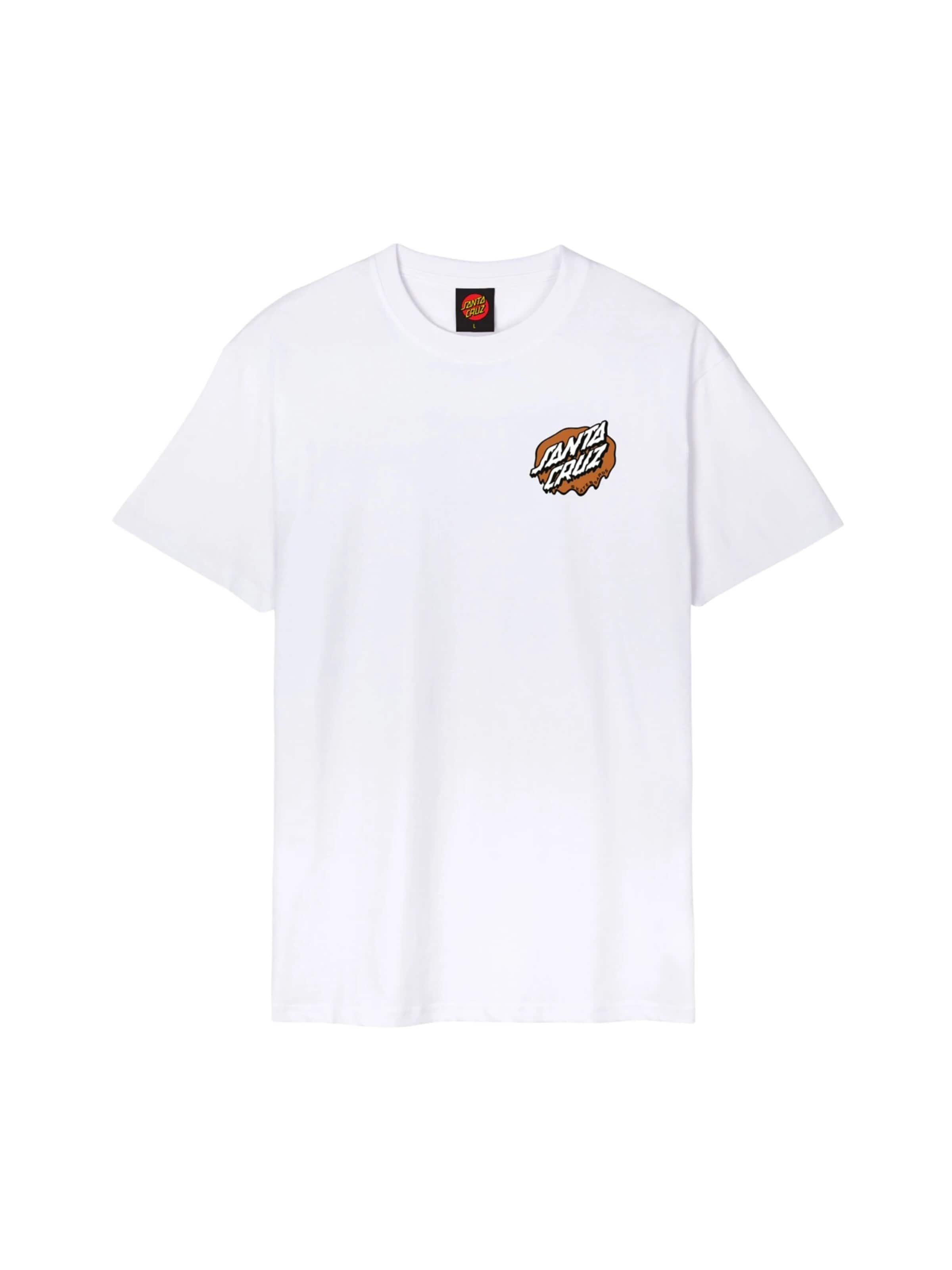 Santa Cruz - Camiseta 'Camiseta santa cruz blanca slime scream tee' en blanco: frente