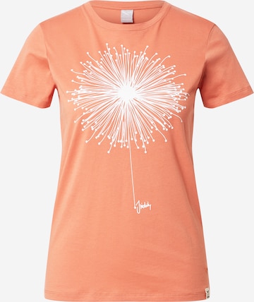 Iriedaily Koszulka 'Blowball' w kolorze pomarańczowy: przód