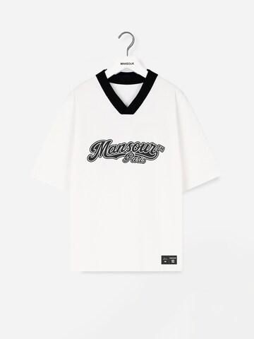 Maglietta 'Baseball Jersey' di Mansour in bianco