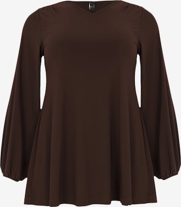 Yoek Tunic in Brown: front