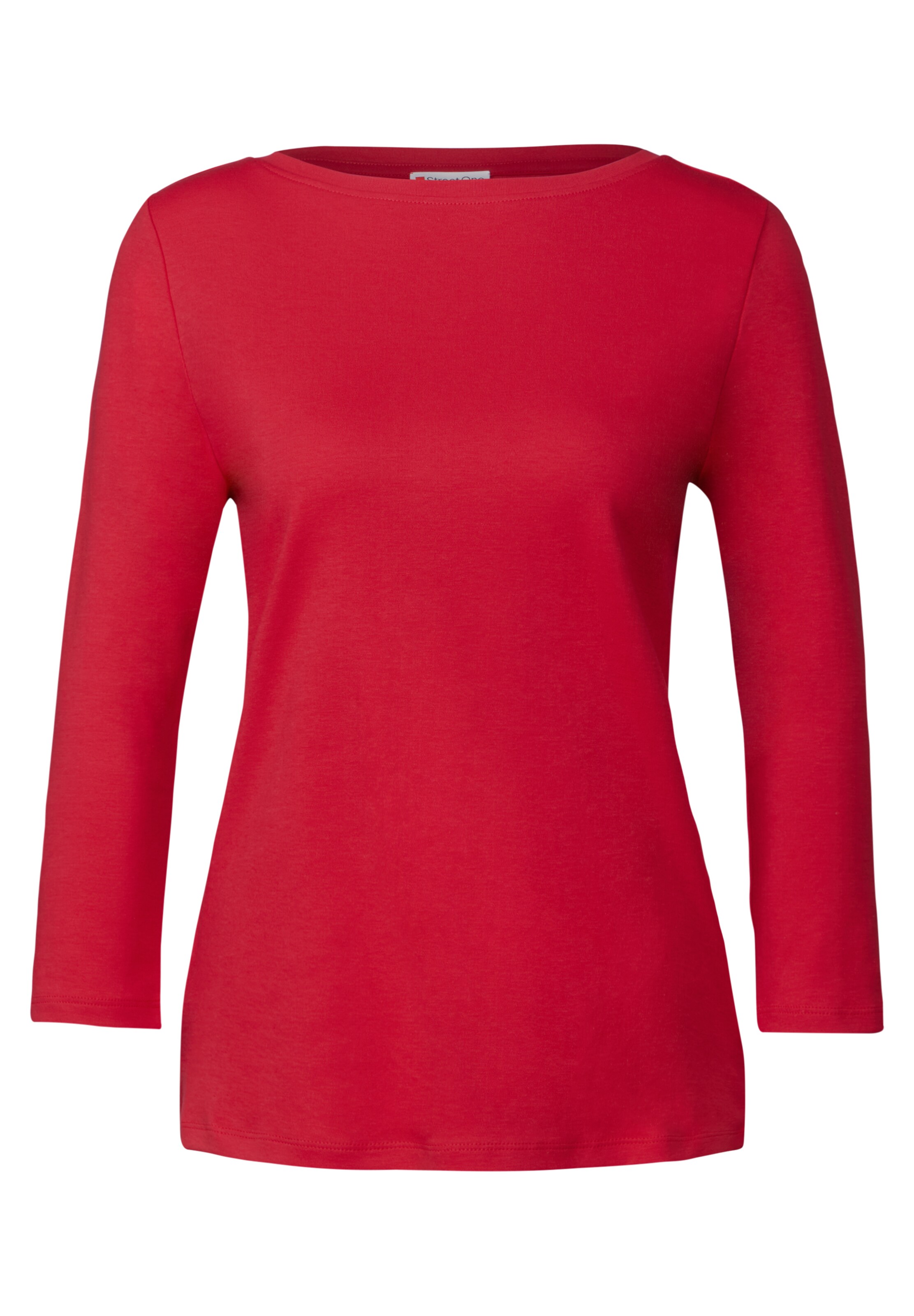 STREET ONE Basic Shirt in Rot: Vorderseite