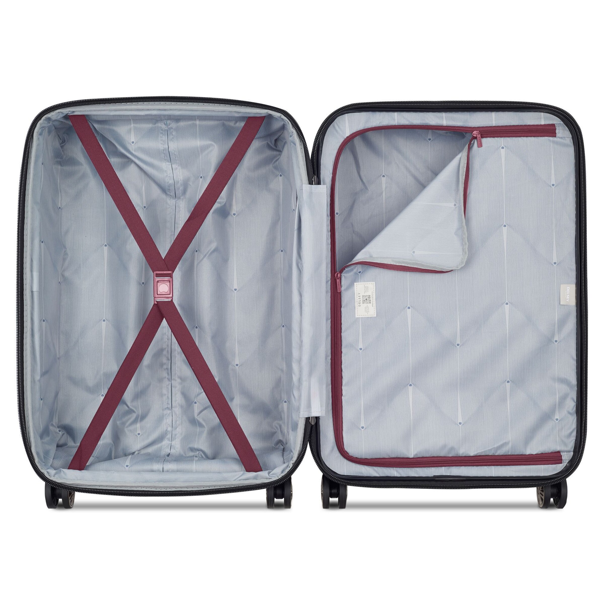 Delsey Paris Suitcase set 'Meteor' in Red