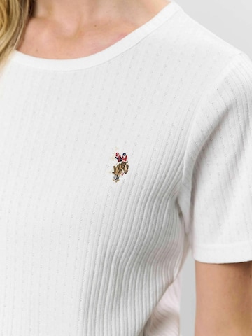U.S. POLO ASSN. T-Shirt 'UWMaja' in Weiß