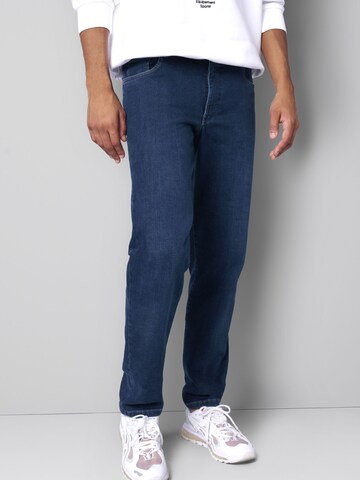 MEYER Regular M5 Five Pocket Denim in Blau: Vorderseite