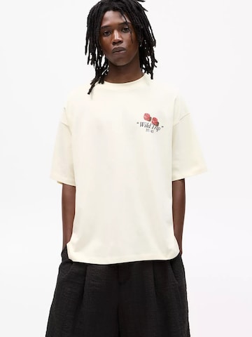 Maglietta 'FLORIDA' di Pull&Bear in bianco