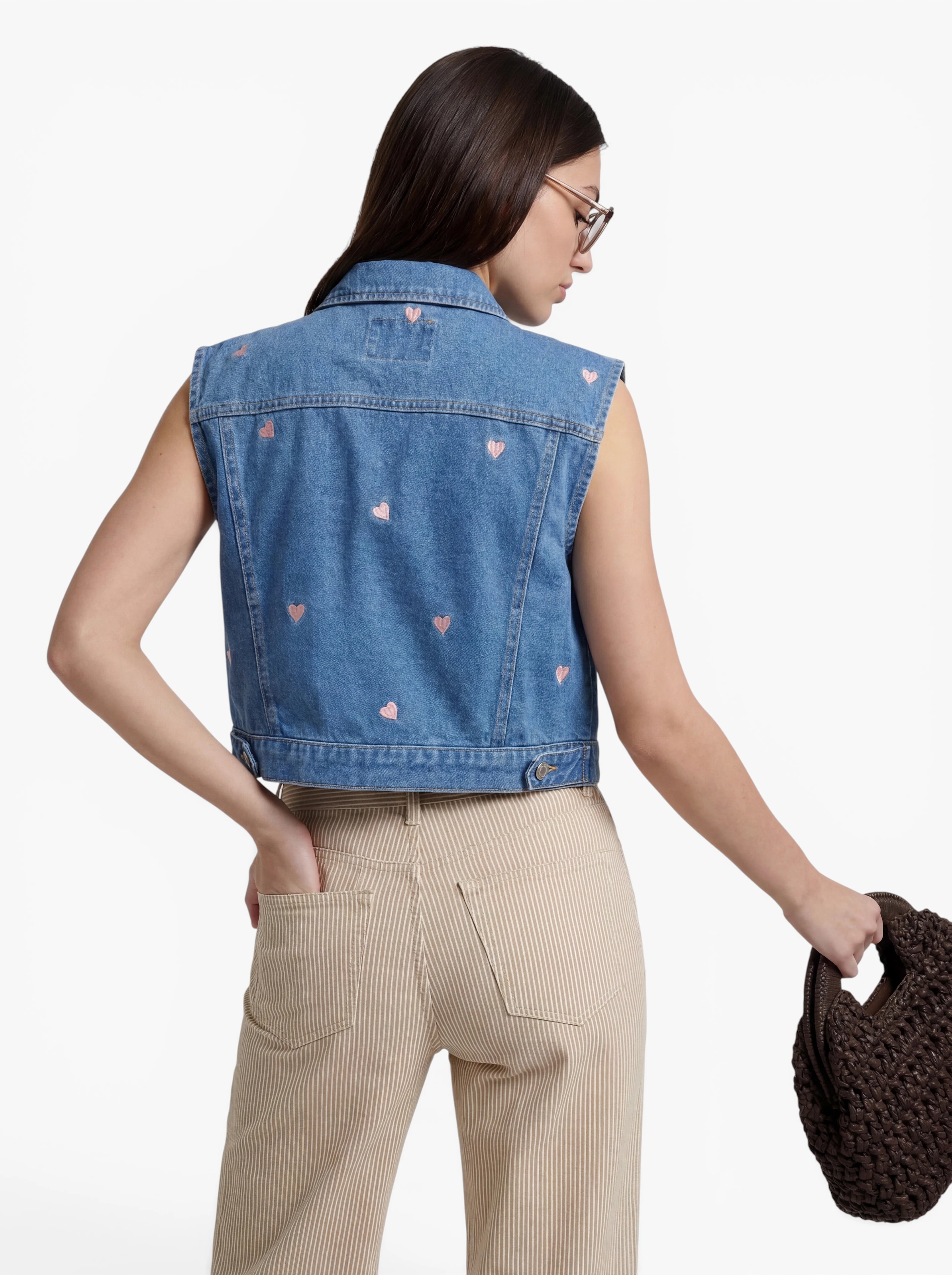 Gilet 'ONLVEGA' ONLY en bleu