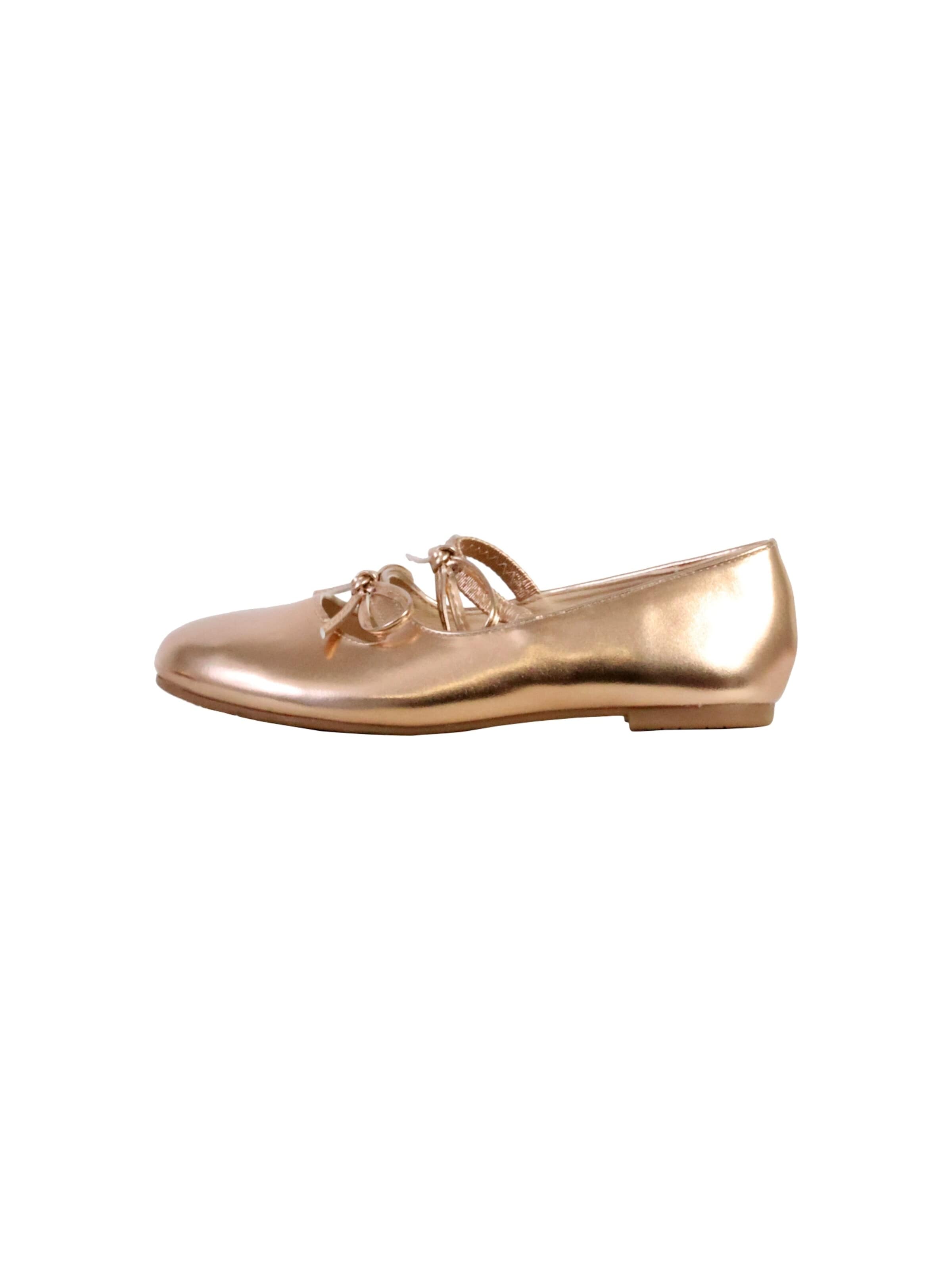 Ballerines 'Supermodische Ballerinas für Kinder mit Gummizügen' POTI PATI en or : devant