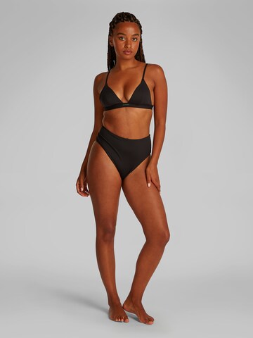 Calvin Klein Swimwear Triangle Bikini Top 'Intense Power Move' in Black