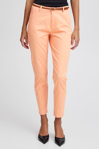 b.young - Slimfit Calças 'BYDays' em laranja: frente