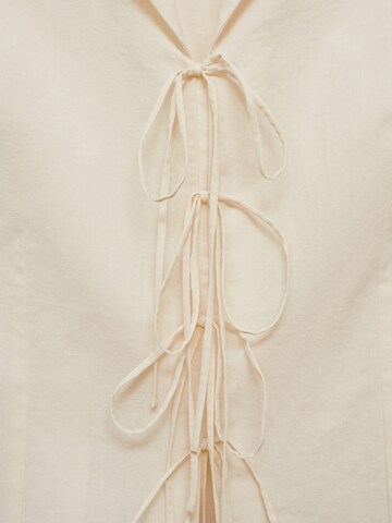 MANGO Bluse 'CUTE' in Beige