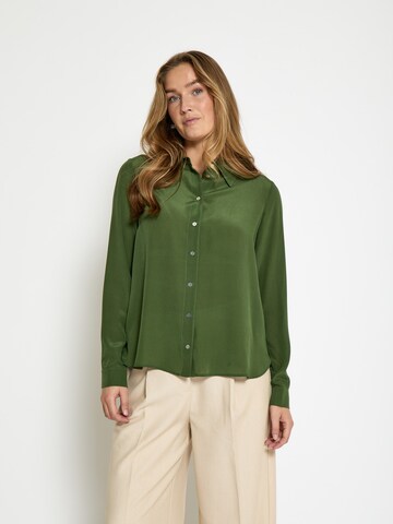 Camicia da donna 'Caty' di minus in verde: frontale