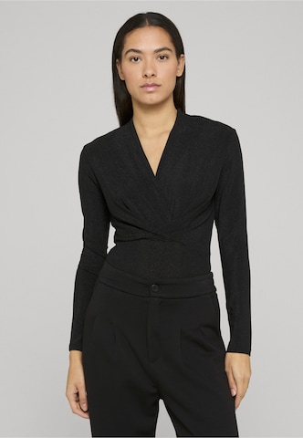 Estelou Shirtbody in Schwarz: Vorderseite