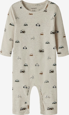 Barboteuse / body 'NBMTHUE' NAME IT en beige : devant