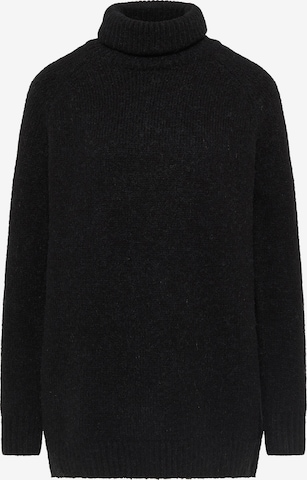 Pullover extra large di usha WHITE LABEL in nero: frontale