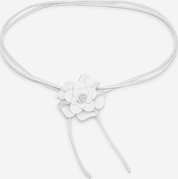 COLLEZIONE ALESSANDRO Belt 'Blüte' in White: front