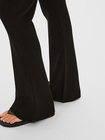 SELECTED FEMME Flared Pants 'KARO' in Black