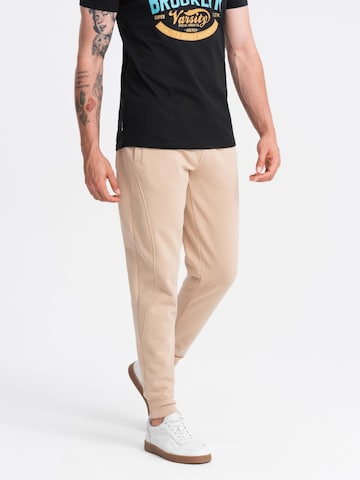 Ombre Regular Sports trousers in Beige