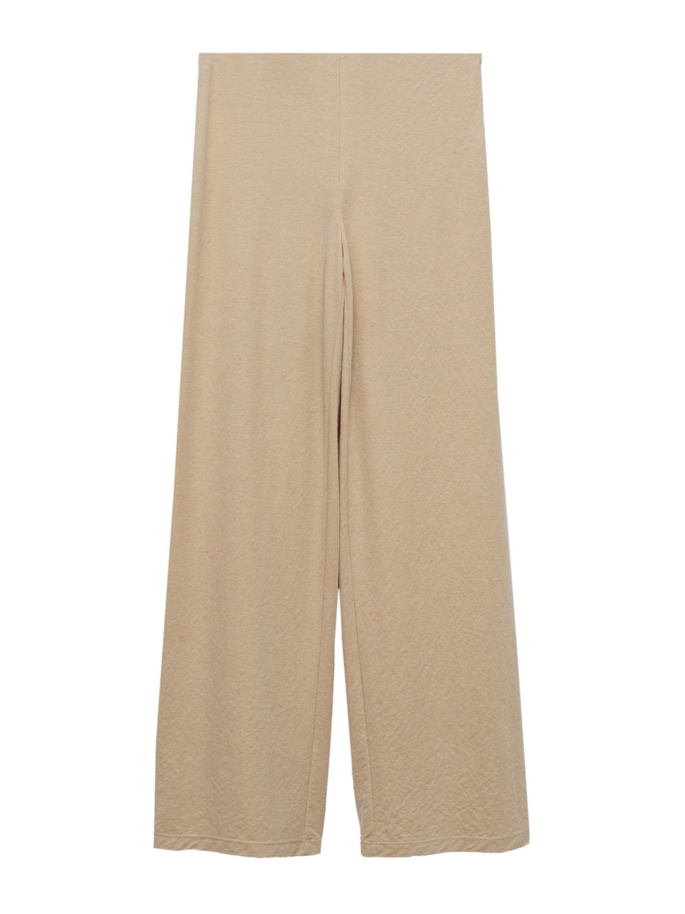 MANGO Wide leg Pants 'PEACH' in Beige: front