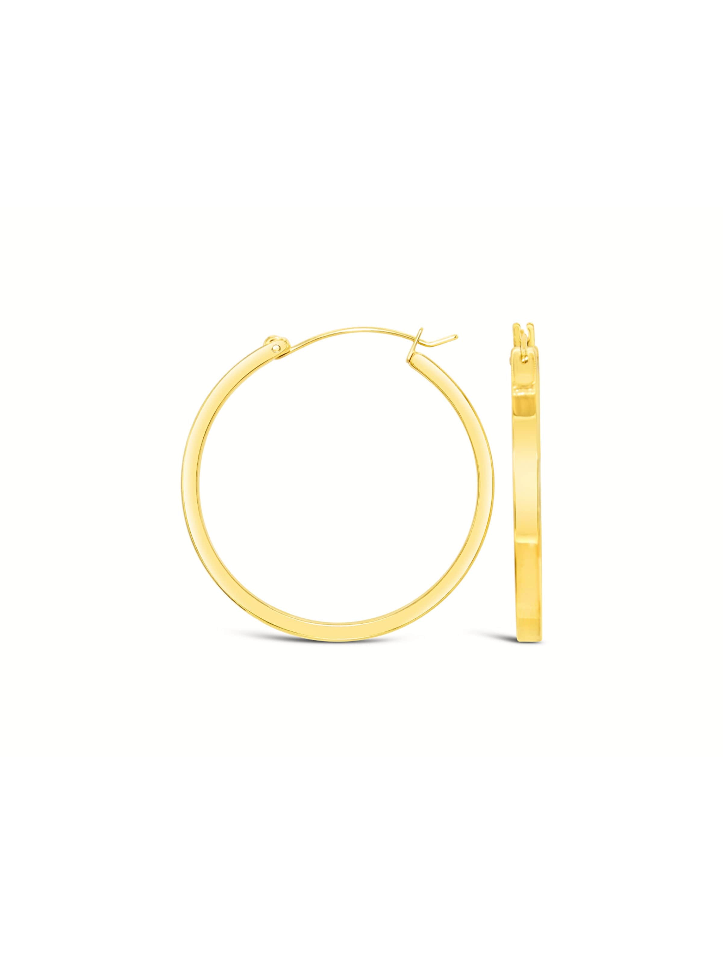 ARS-ARGENTI Ohrringe 'MOONKISSED CIRCLES'‌‌‌‌ in Gold: Vorderseite