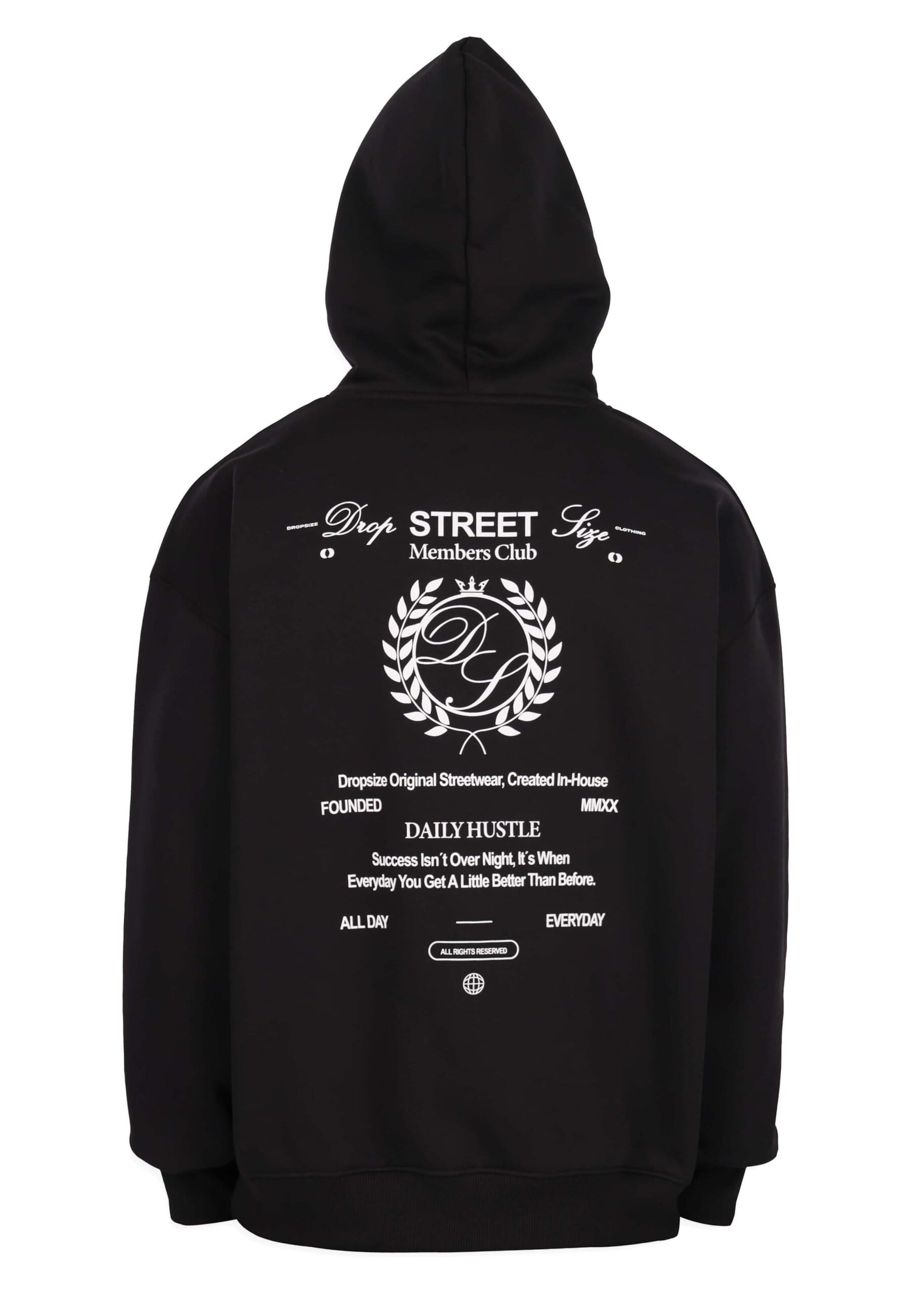 Dropsize Sweatshirt 'Members Club' in Black