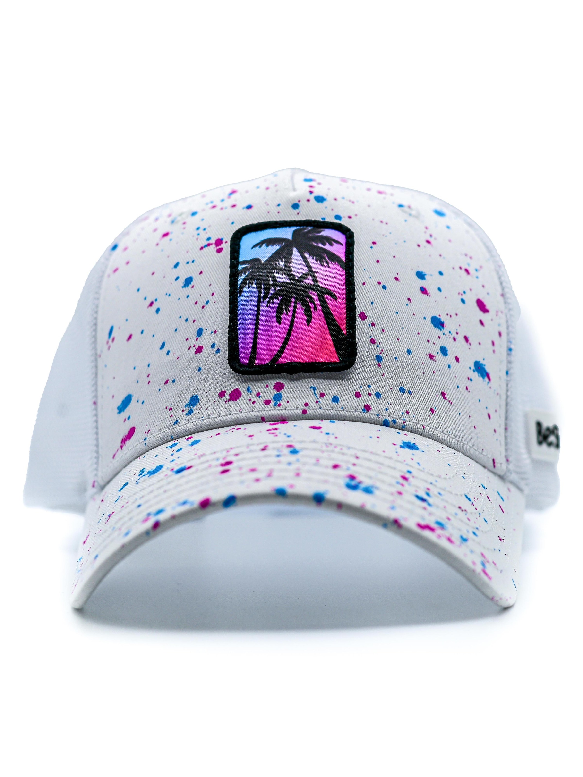 Be52 Hætte 'Palms' i hvid
