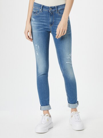 REPLAY Skinny Jeans 'Luzien' in Blauw: voorkant