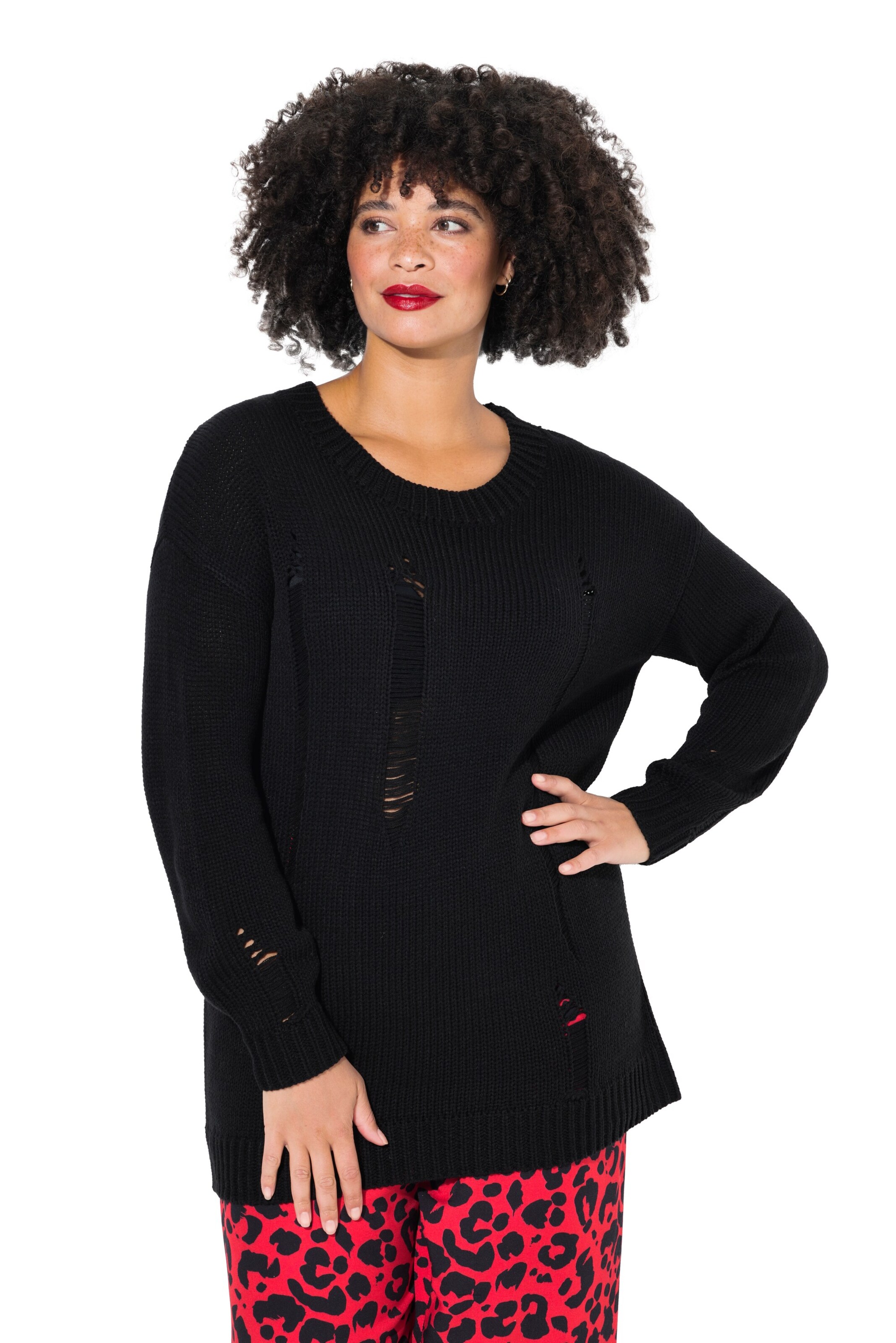 Angel of Style Pullover in Schwarz: Vorderseite