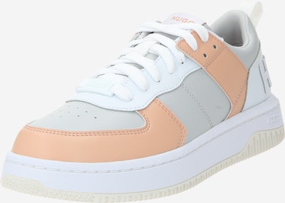 HUGO Sneaker 'Kilian Tenn' in grau / pfirsich / weiß, Produktansicht