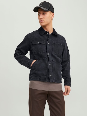 JACK & JONES Overgangsjakke 'Steel' i sort: forside