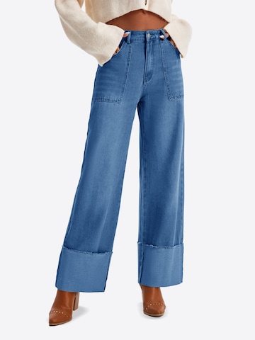 Imily Bela Wide leg Jeans in Blue: front