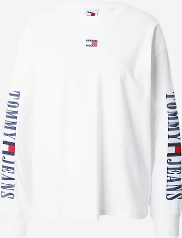 Tommy Jeans T-shirt 'Archive' i vit: framsida
