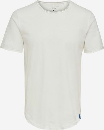 T-Shirt Only & Sons en blanc : devant