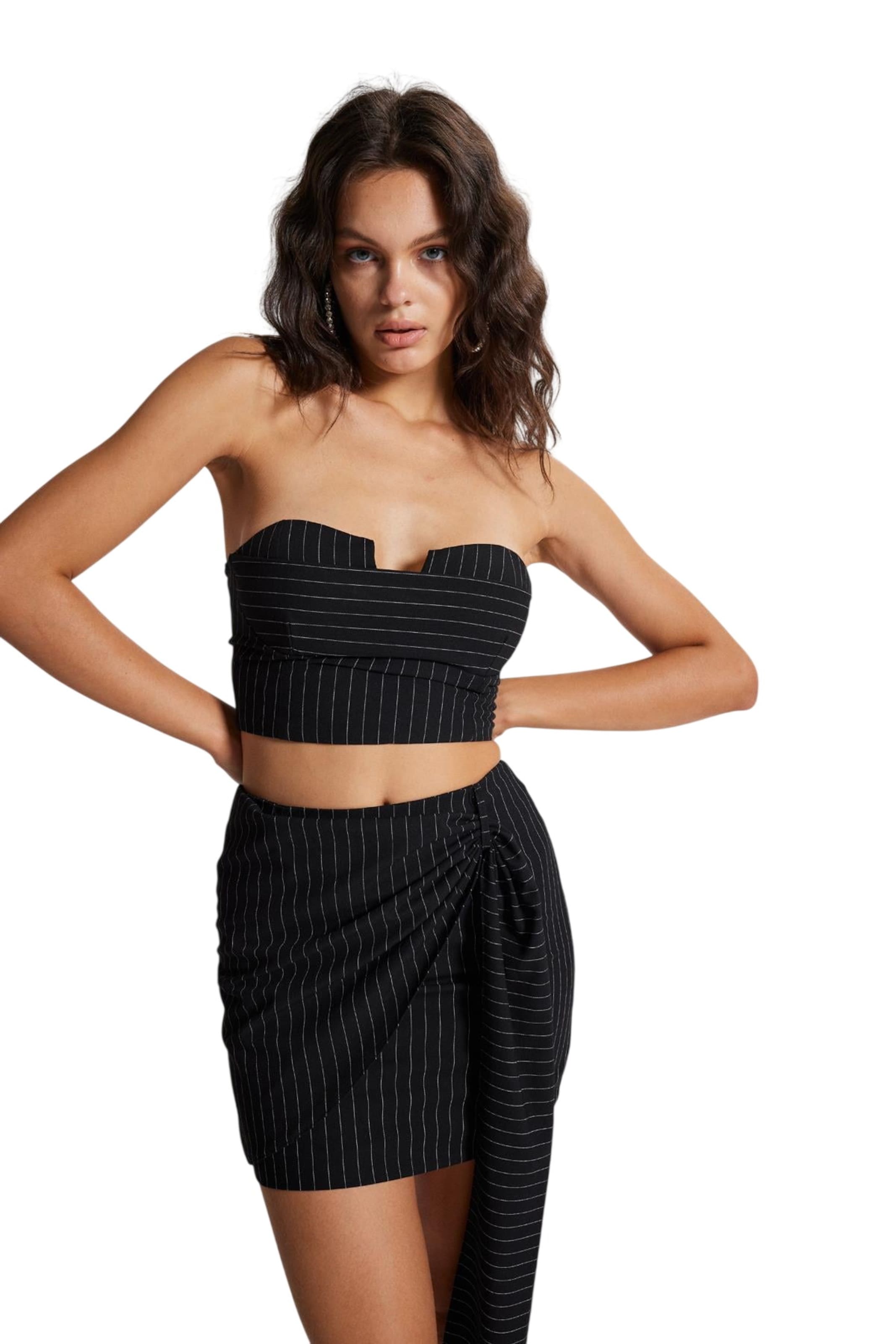 HOLLY LOLLY Top in Schwarz: Vorderseite