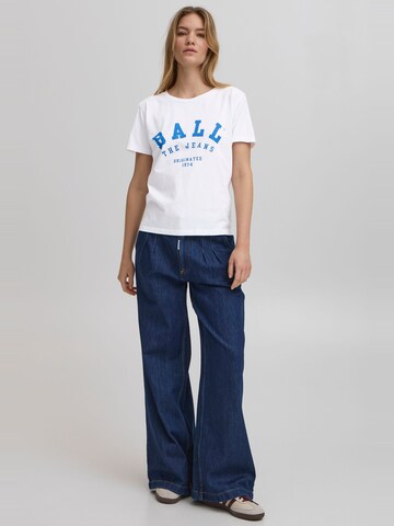 Ball Rundhalsshirt ' BAMALDINI ' in Weiß