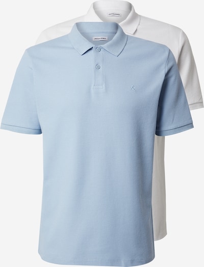 Marškinėliai 'JJEAUSTIN' iš JACK & JONES, spalva – šviesiai mėlyna / balta, Prekių apžvalga