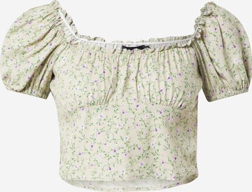 Motel - Blusa 'Ribei' en verde: frente