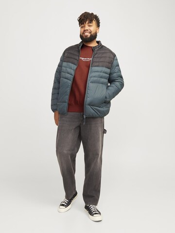 Jack & Jones Plus Sweatshirt 'VESTERBRO' in Braun