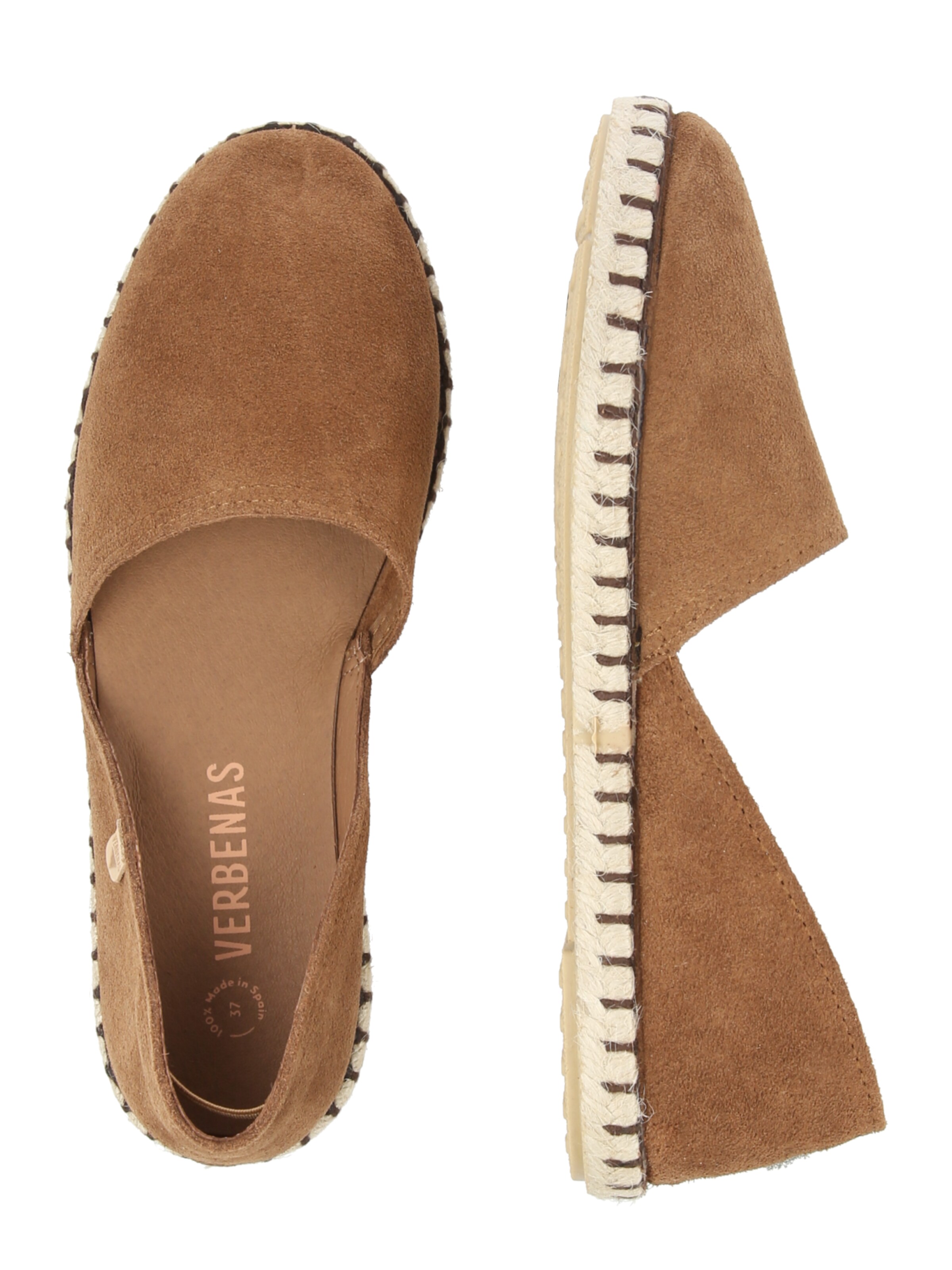 VERBENAS Espadrilky 'CARMEN SERRAJE' - Hnedá