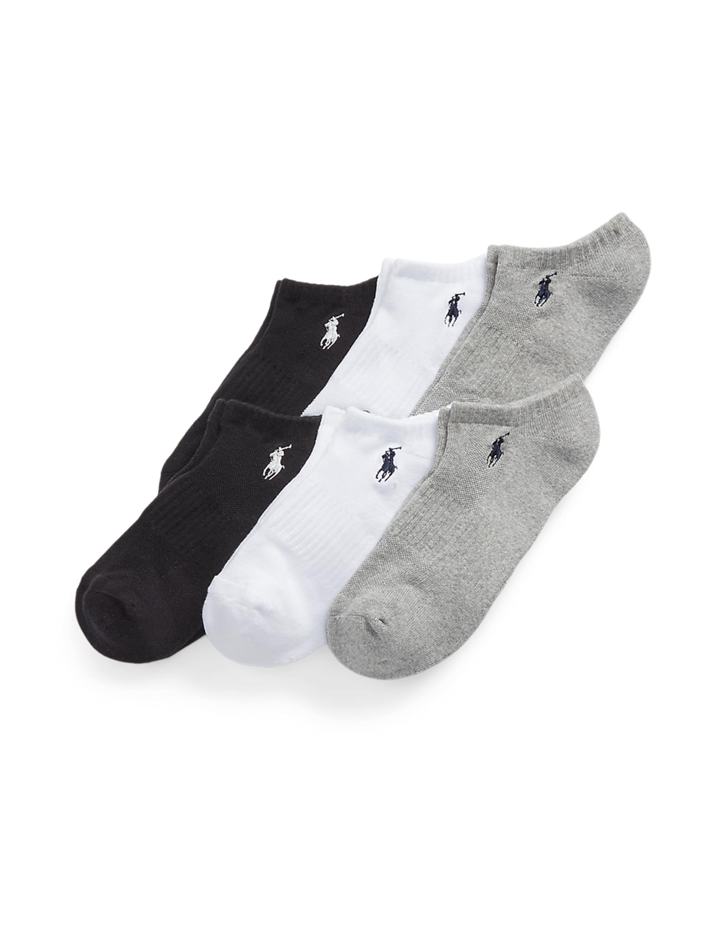 Polo Ralph Lauren Enkelsokken in Grijs: voorkant