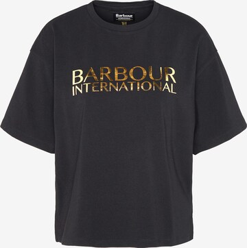 Barbour International Μπλουζάκι 'Carla' σε μαύρο: μπροστά
