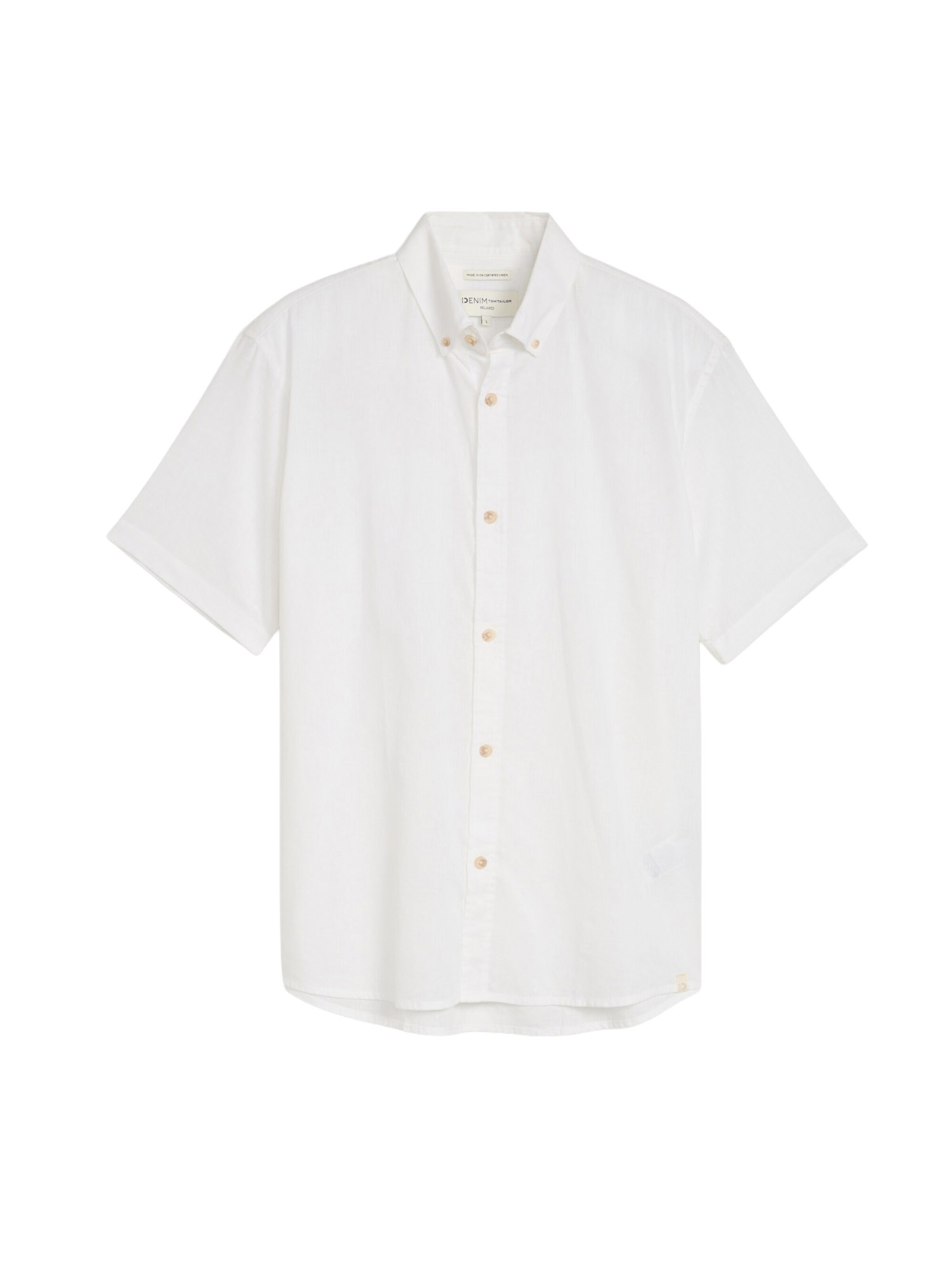 Cămașă de la TOM TAILOR DENIM pe alb: față