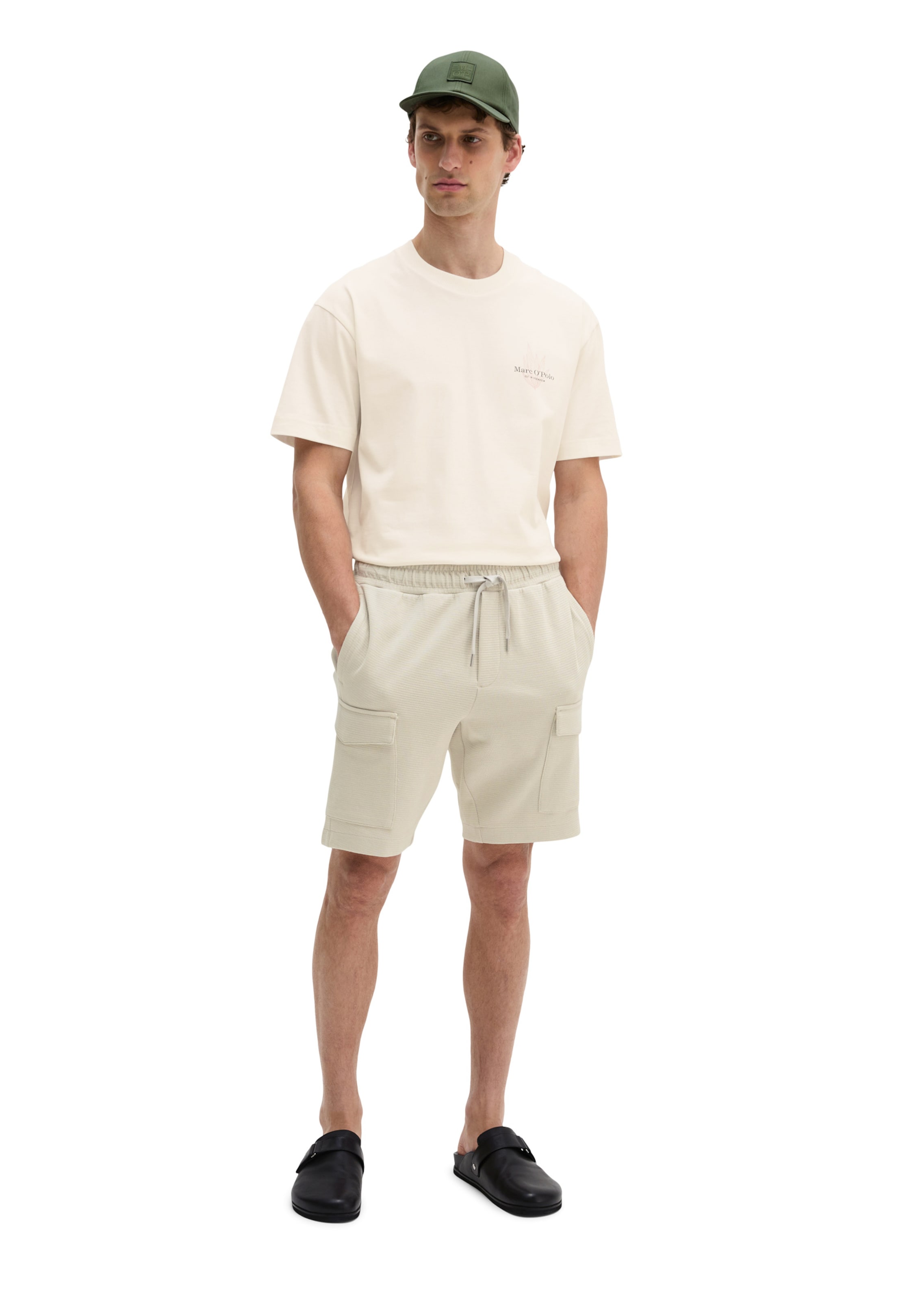 Marc O'Polo Regular Shorts in Beige: Vorderseite