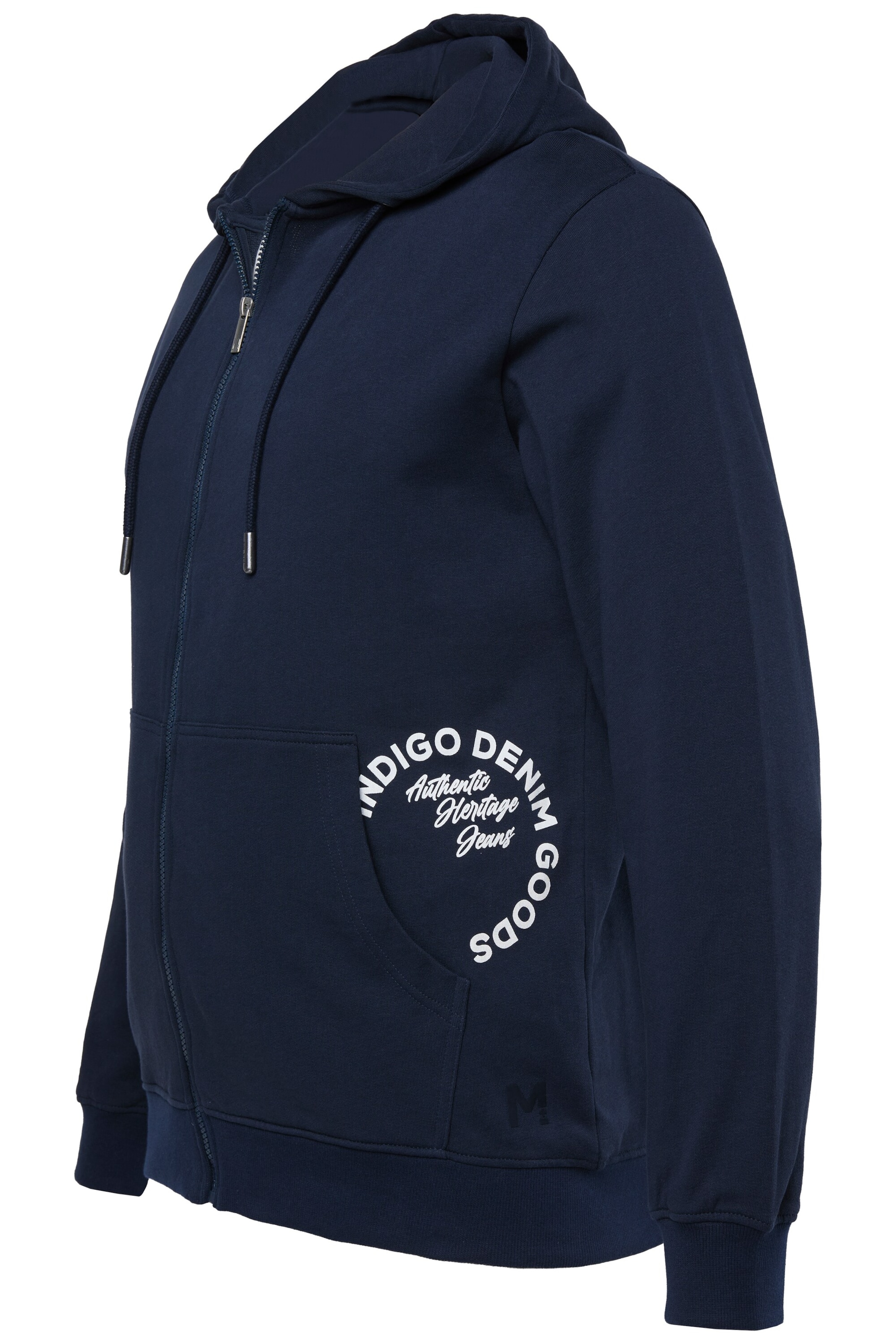 Men Plus Sweat jacket in Blue