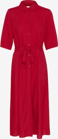 Cream Shirt dress 'Tiah' in Red: front