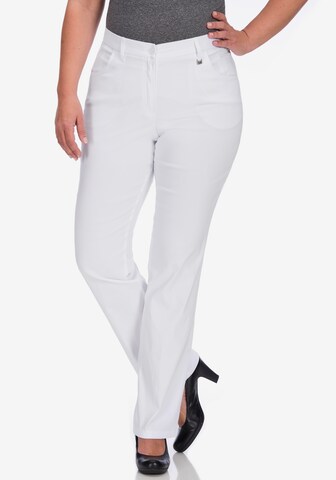KjBRAND Regular Pants in White: front