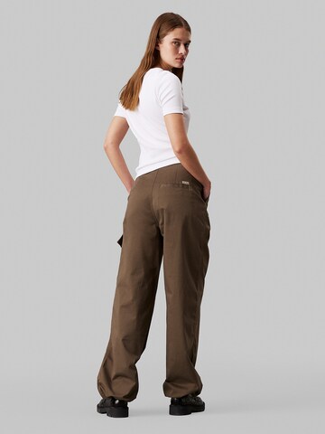 Regular Pantalon Calvin Klein Jeans en marron