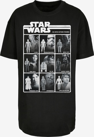 F4NT4STIC T-Shirt 'Star Wars Class Of Action Figures' in Schwarz: predná strana