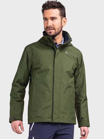 Schöffel Outdoor jacket in Green: front