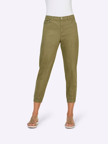 heine Normalny krój Jeansy w kolorze zielony: przód